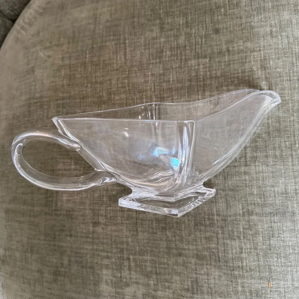 Marquis by Waterford Gravy Boat Clear Crystal Glass Serving Piece Tablewear